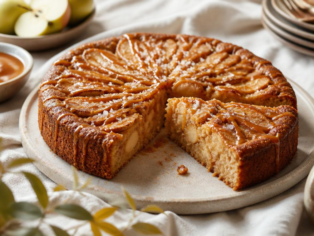 Salted Caramel Apple Cake