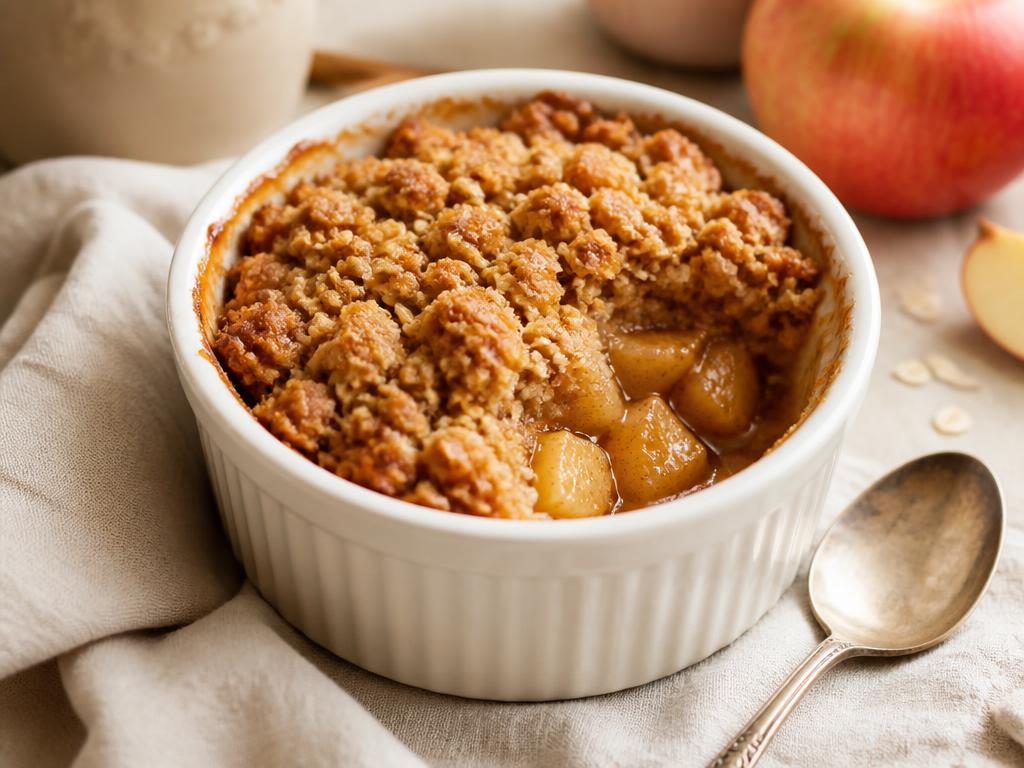 Single-Serve Apple Cinnamon Crumble