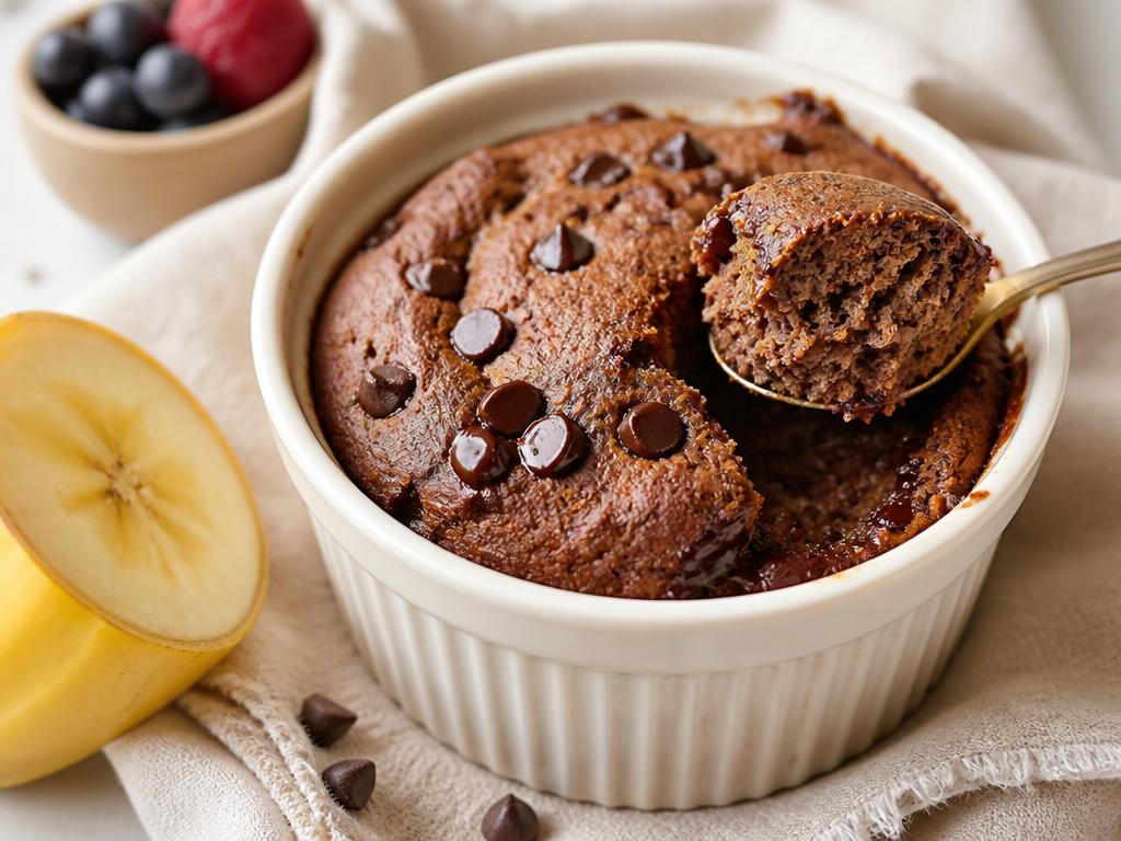 Single-Serve Banana Cacao Soufflé